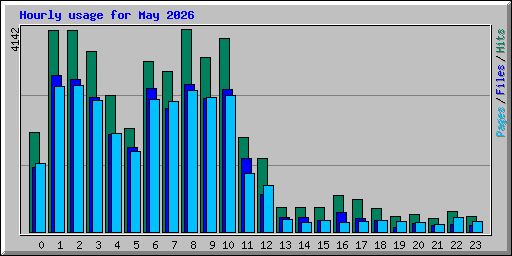 Hourly usage for May 2026